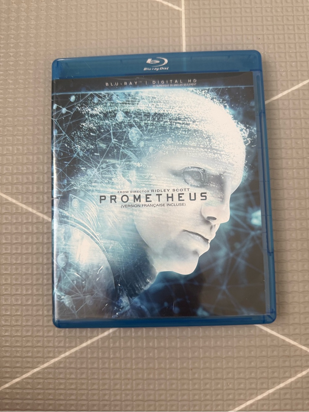 Prometheus Blu-ray Disc - Blue & White Sci‑Fi Cover